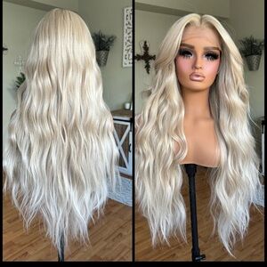 Human Hair Blended Lace front Wig